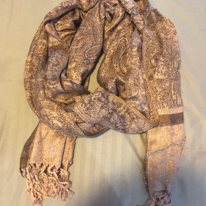 Brown and tan scarf